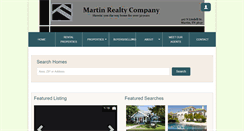 Desktop Screenshot of martinrealtyco.com